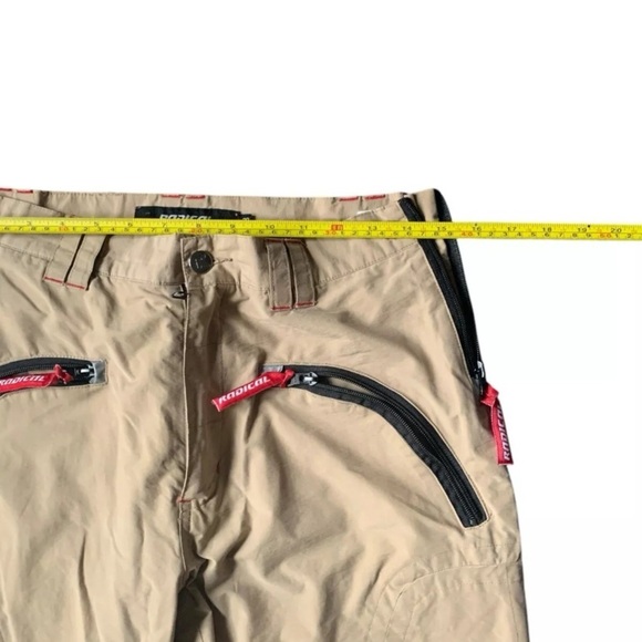 Skateboard Pants Technical Drop Seat Zipper Khaki 30X32 Relaxed Fit - Picture 5 of 11